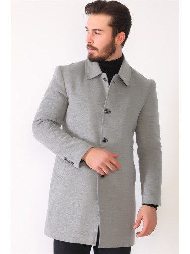 PLT8364 DEWBERRY MEN'S COAT-LIGHT GREY