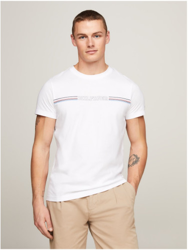 Tommy Hilfiger Men's White T-Shirt - Men's