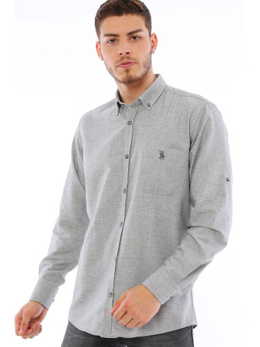 G723 DEWBERRY MEN'S SHIRT-GREY