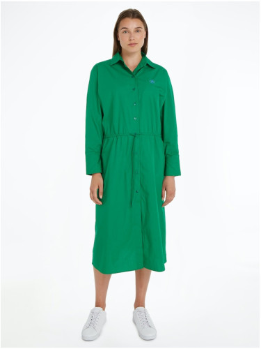 Green women's shirt dress Tommy Hilfiger - Women