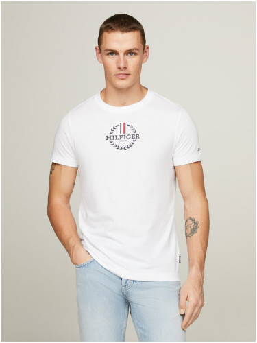 Tommy Hilfiger Men's White T-Shirt - Men's