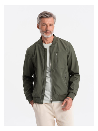 Ombre Men's fleece bomber jacket