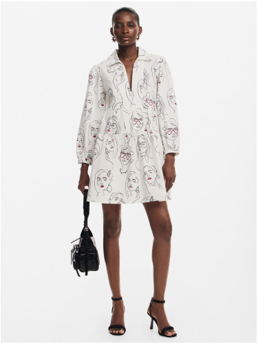 Women's patterned shirt dress Desigual Louisville - Women