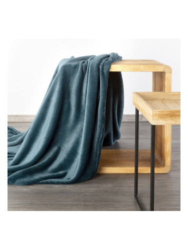 Eurofirany Unisex's Blanket 401091 Navy Blue