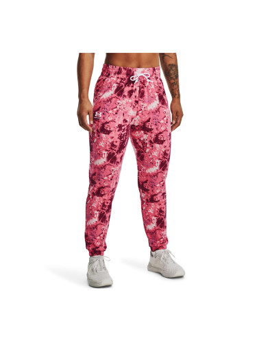 Панталони Under Armour Rival Terry Print Jogger Pace Pink M