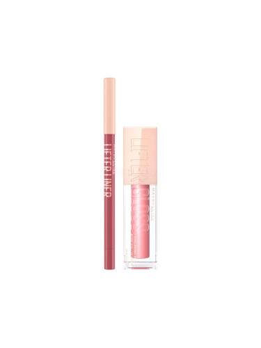 Пакет с отстъпка Блясък за устни Maybelline Lifter Gloss + Молив за устни Maybelline Lifter Liner