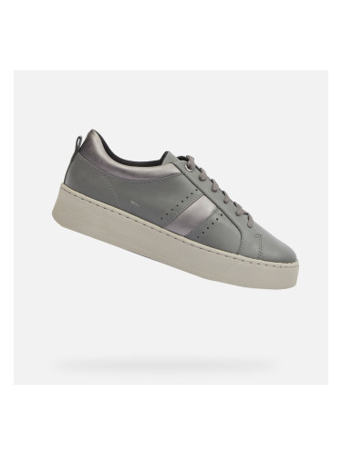 Dark gray women's sneakers Geox Skyley - Women's