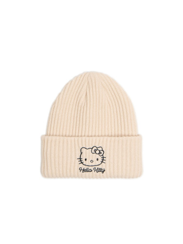 Cropp - Шапка beanie Hello Kitty - кремаво