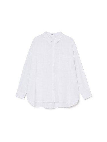 Cropp - Plain Oversized shirt - бял