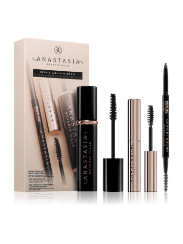 Anastasia Beverly Hills Brow & Lash Styling Kit подаръчен комплект за очи и вежди цвят Medium Brown