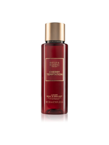 Baylis & Harding The Edit Cherry Temptation парфюмиран спрей за тяло Cherry, Jasmin & Sandalwood 250 мл.