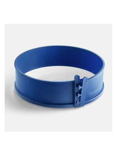 Силиконова форма COOX с порцеланова основа в син цвят - Ø26 х h7 см
