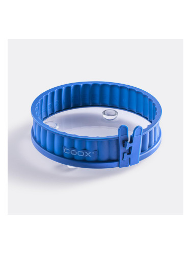 Силиконова форма за киш COOX със стъклена основа в син цвят - Ø18 х h4 см