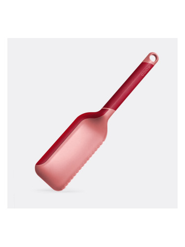 Силиконова шпатула за торта COOX 3 в 1 - червена