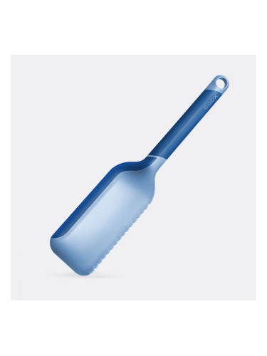 Силиконова шпатула за торта COOX 3 в 1 - синя