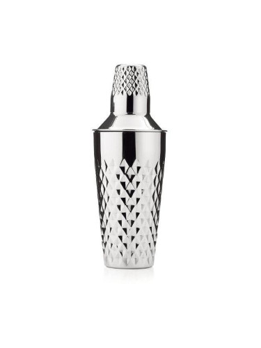 Шейкър за коктейли VISKI IRVING FACETED стоманен - 740 мл
