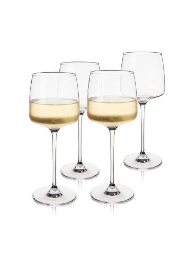 Комплект от 4 бр. чаши за бяло вино VISKI JULIEN кристални - 470 мл