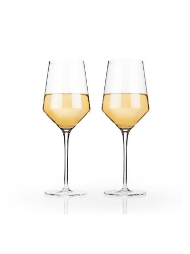 Комплект от 2 бр. чаши за бяло вино VISKI RAYE кристални - 380 мл