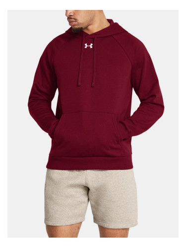 Under Armour UA Rival Fleece Hoodie Sweatshirt Cherven