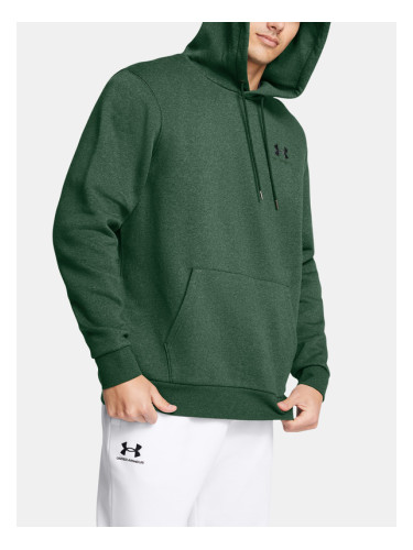 Under Armour UA Icon Fleece Hoodie Sweatshirt Zelen