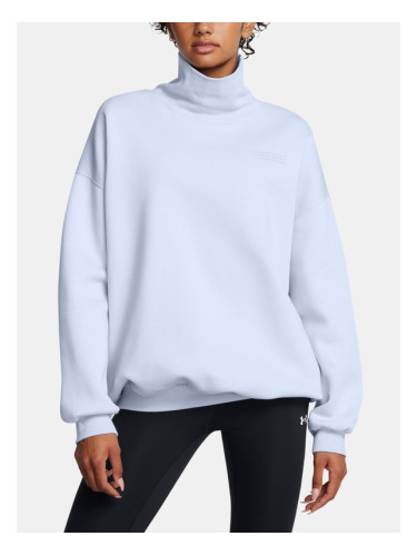 Under Armour UA Icon Fleece OS Mock Crew Sweatshirt Sin