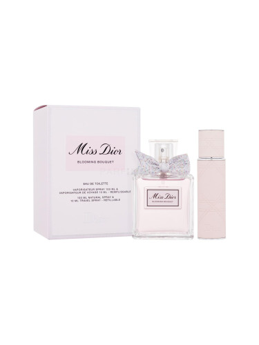 Dior Miss Dior Blooming Bouquet 2023 Подаръчен комплект EDT 100 ml + EDT във флакон за многократно пълнене 10 ml увредена кутия