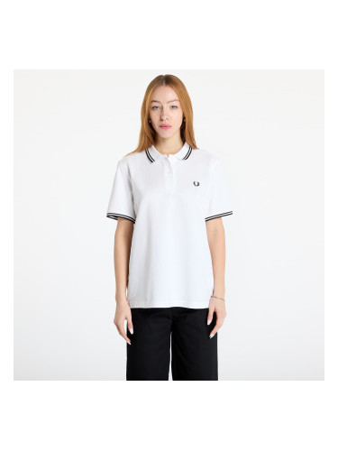 Тениска FRED PERRY Twin Tipped Polo Shirt White 36