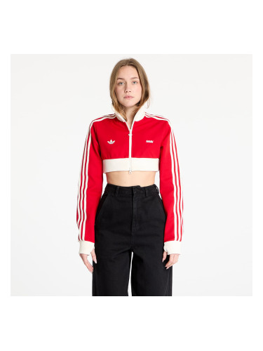 Суитшърт adidas x AVAVAV Cropped Track Top Better Scarlet S