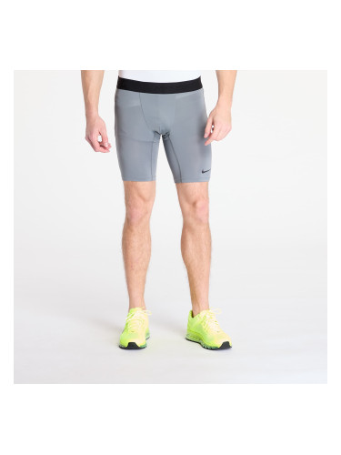 Къси панталони Nike Pro Men's Dri-FIT Fitness Long Shorts Smoke Grey/ Black S