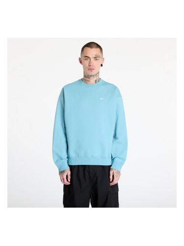 Суитшърт Nike Solo Swoosh Men's Fleece Crew Denim Turquoise/ White M