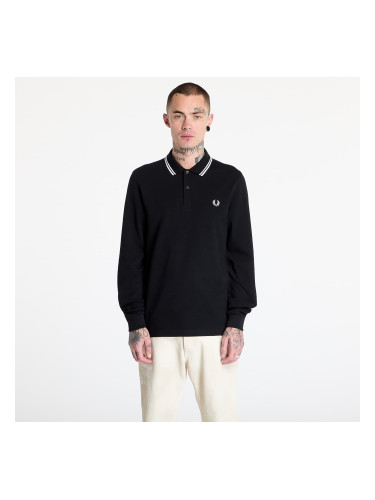 Тениска FRED PERRY Long Sleeve Twin Tipped Shirt Black L