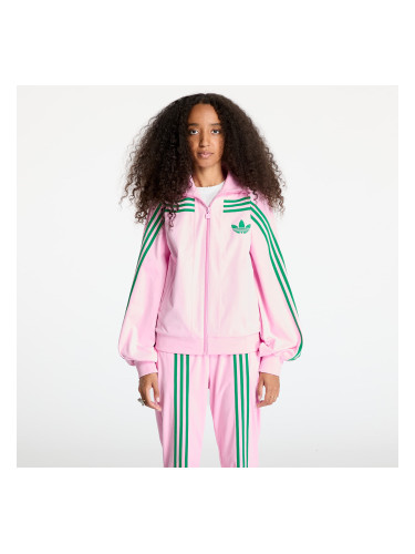 Суитшърт adidas Velour Track Top True Pink XS