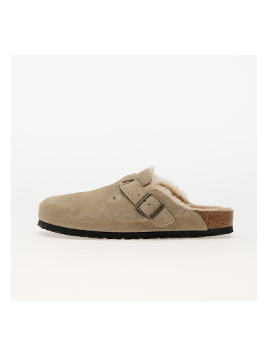 Сникърси Birkenstock Boston Shearling Suede Leather/Fur Taupe EUR 40