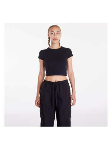 Тениска Urban Classics Ladies Stretch Jersey Cropped Tee Black M