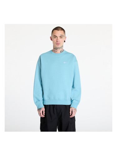 Суитшърт Nike Solo Swoosh Men's Fleece Crew Denim Turquoise/ White XS