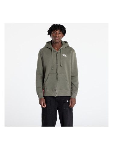 Суитшърт Alpha Industries Basic Zip Hoody SL Dark Olive M