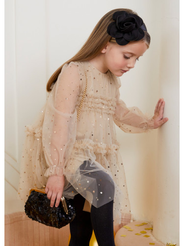 Детска чанта с пайети в черен цвят Abel&Lula