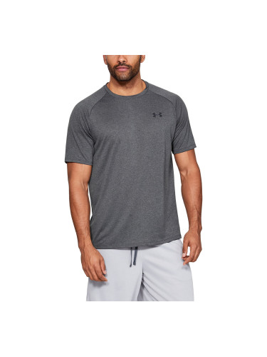 Тениска Under Armour Tech 2.0 SS Tee Carbon Heather/ Black L