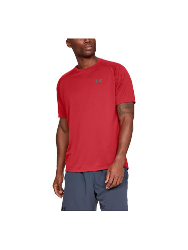 Тениска Under Armour Tech 2.0 SS Tee Red/ Graphite XXL