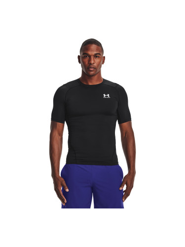 Тениска Under Armour Hg Armour Comp SS Black/ White XXXL