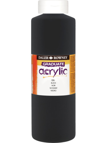 Daler Rowney Graduate АКРИЛНА боя Black 1000 ml 1 бр