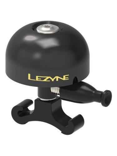 Lezyne Classic Brass Medium All Black Велосипедно звънче