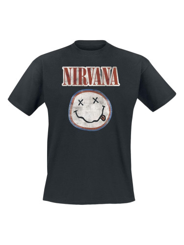 Nirvana Риза Distressed Logo Unisex Black XL