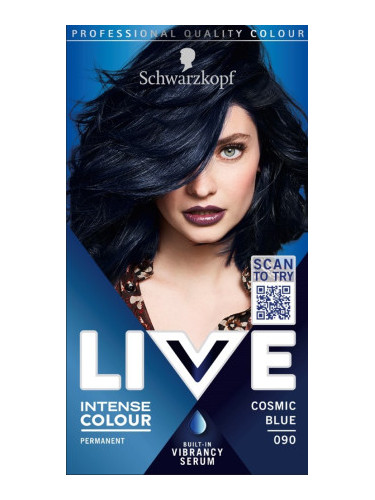 Schwarzkopf боя за коса - Live Intense Colour - 090 Cosmic Blue