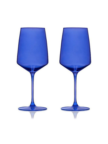 Комплект от 2 бр. чаши за вино VISKI NOUVEAU в цвят кобалт - 650 мл