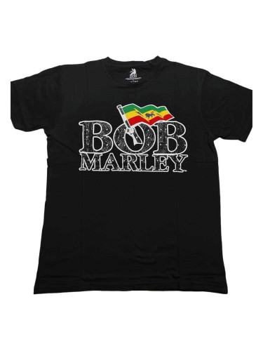 Bob Marley Риза Flag Logo Unisex Black XL