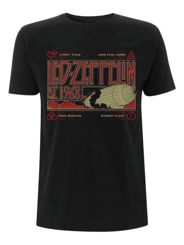 Led Zeppelin Риза Zeppelin & Smoke Unisex Black XL