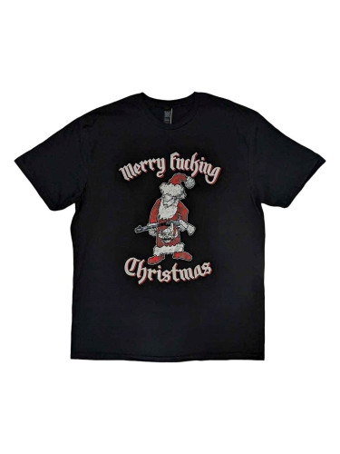 Motörhead Риза Merry Effing Christmas Unisex Black L