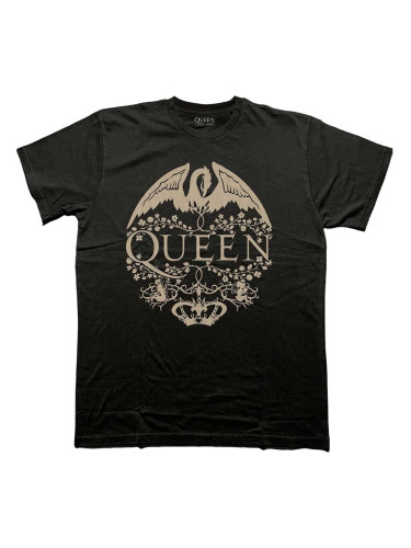 Queen Риза Floral Crest Mono Unisex Black M