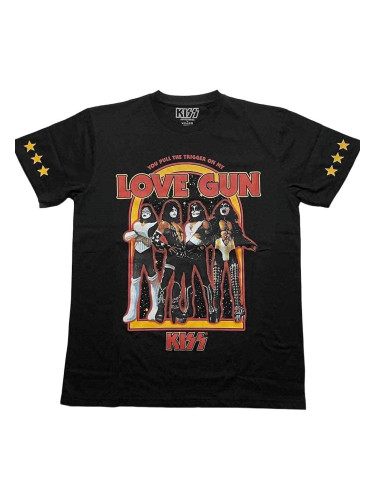 Kiss Риза Love Gun Stars Unisex Black M